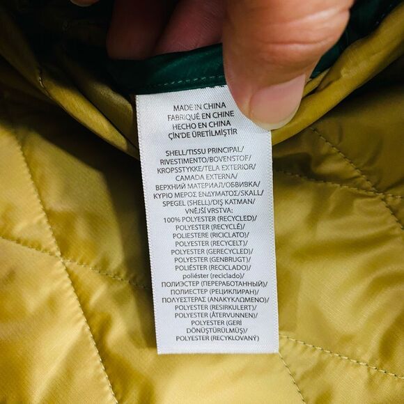 Polo Ralph Lauren Green Quilted Anorak Hooded Jacket Size S NWT 298$ - Picture 13 of 13